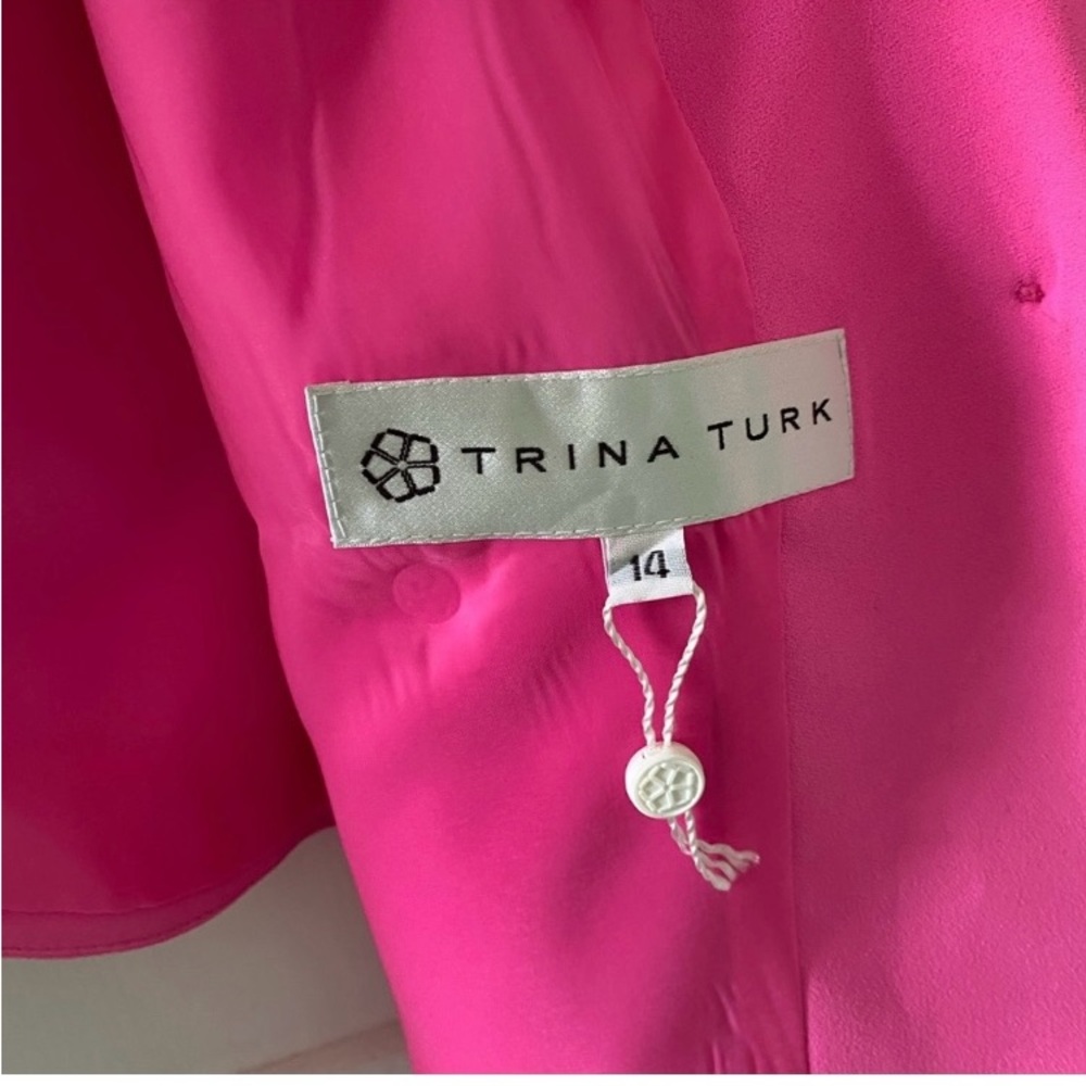 Trina Turk Taffy Pink beauty queen Blazer - Picture 6 of 7
